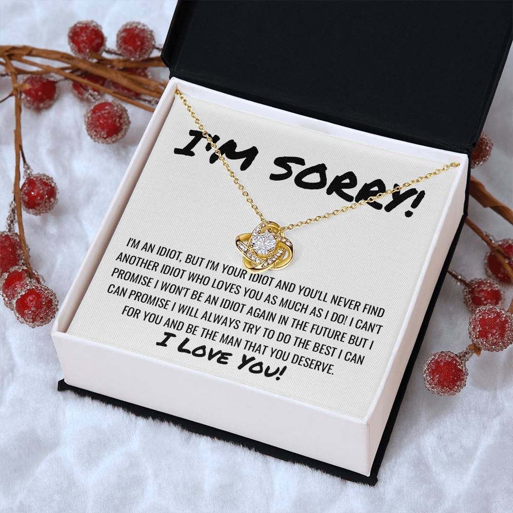Sorry Apology Necklace 6 Love Knot Necklace