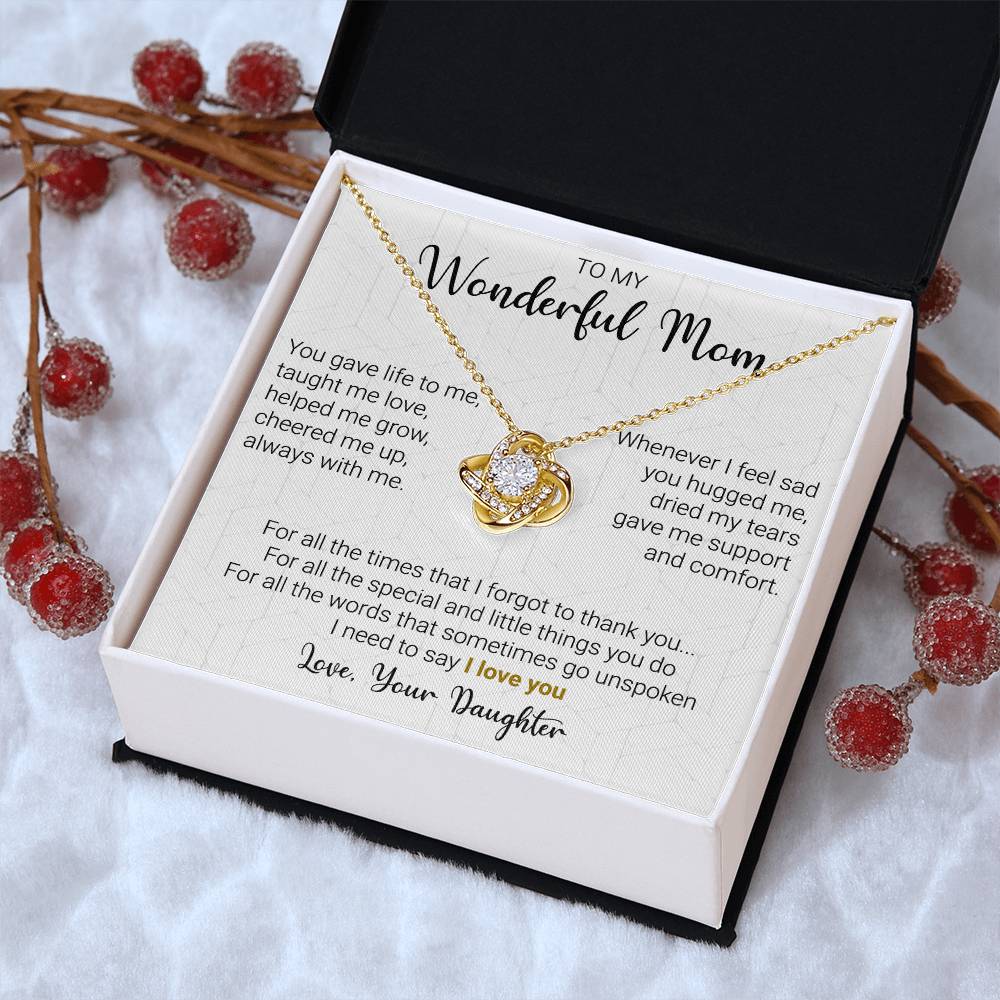 Gift For Mom - Little Things - Love Knot Love Knot Necklace