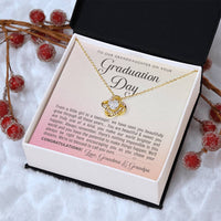 Granddaughter Graduation Gift From Grandma & Grandpa Gift For Granddaughter Graduation Granddaughter Graduation Love Knot Necklace