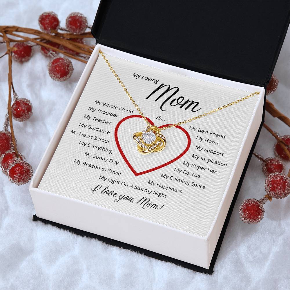 For My Loving Mom - A Perfect Gift For Mother's Day 🎁 Love Knot Necklace