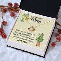 Plant Loving Gifts For Mothers Day Presents For Mom Birthday Plant Lover Gift From Daughter Necklace Gift From Son Love Knot Necklace