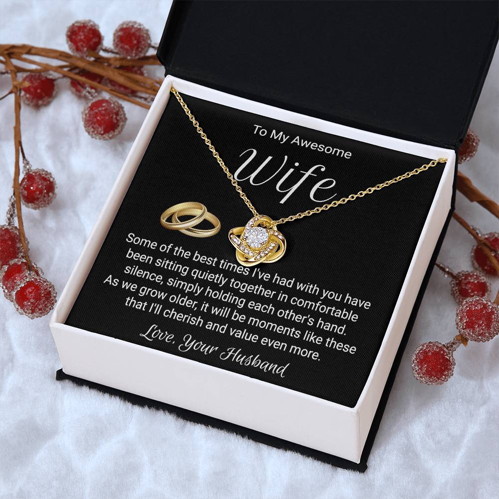 Necklace For Wife From Husband - Love Knot Love Knot Necklace