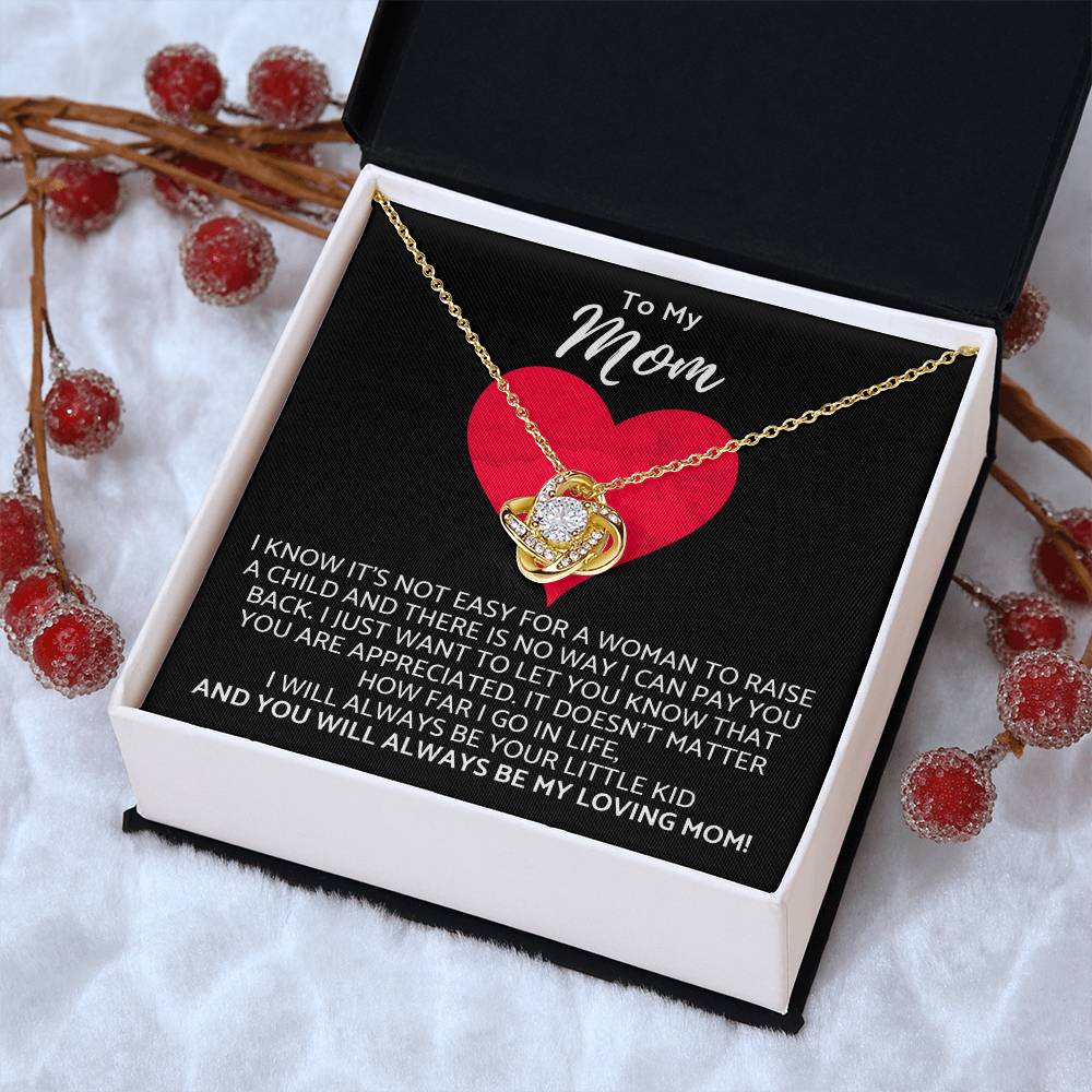 Premium Mother's Day Necklace Customize Gift For Your Loving Mom! ❤️ Love Knot Necklace