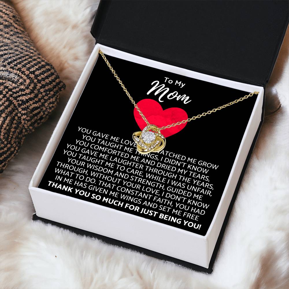 Premium Mother's Day Necklace Customize Gift For Your Loving Mom! ❤️ 2 Love Knot Necklace
