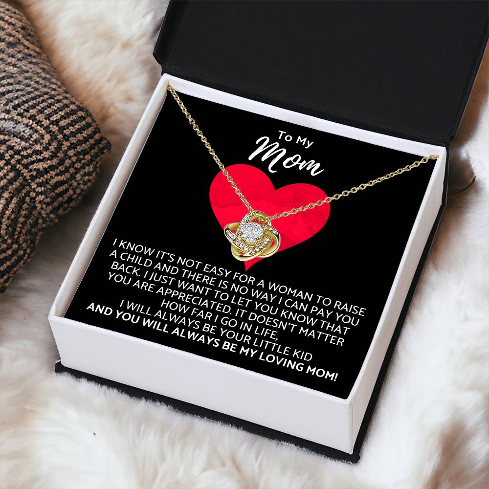 Premium Mother's Day Necklace Customize Gift For Your Loving Mom! ❤️ Love Knot Necklace