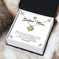 To My Badass Mom - Love Knot Neckalce Love Knot Necklace