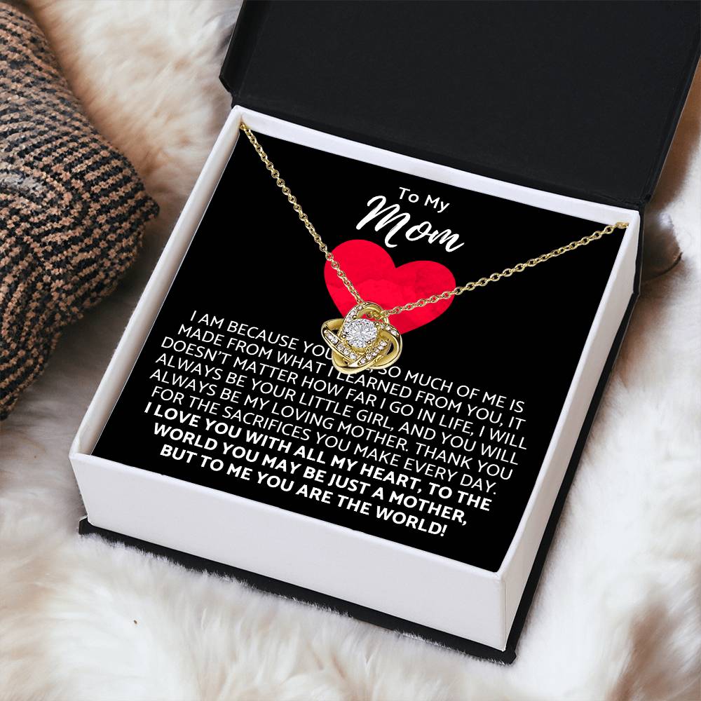 Premium Mother's Day Necklace Customize Gift For Your Loving Mom! ❤️ 3 Love Knot Necklace