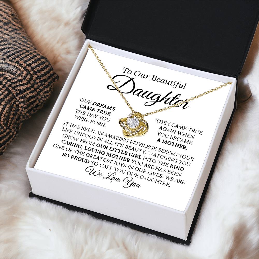Heartfelt Mother's Day Gift For Daughter v5 Love Knot Necklace