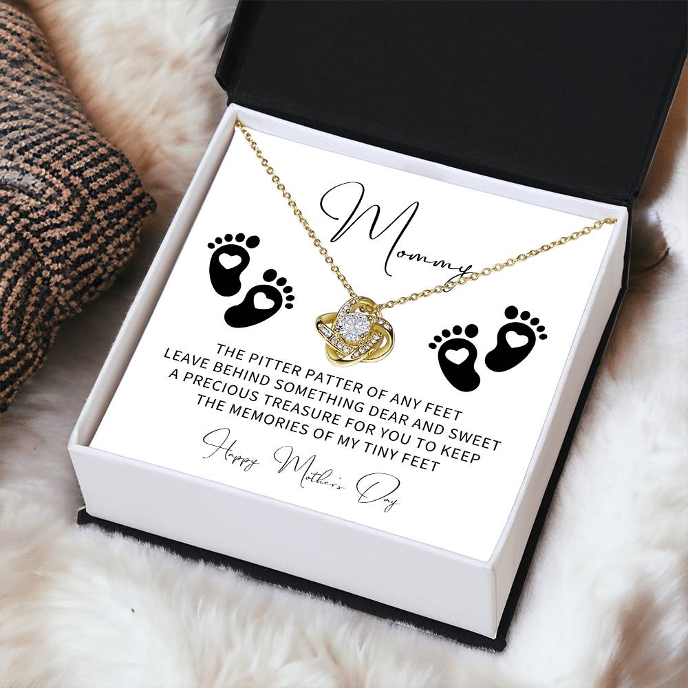 Mothers Day Gift From Baby Pregnant Wife Gift New Mom Gift From Husband Mommy To Be Gift First Time Mom Gifts 1St Mothers Day Gift Love Knot Necklace