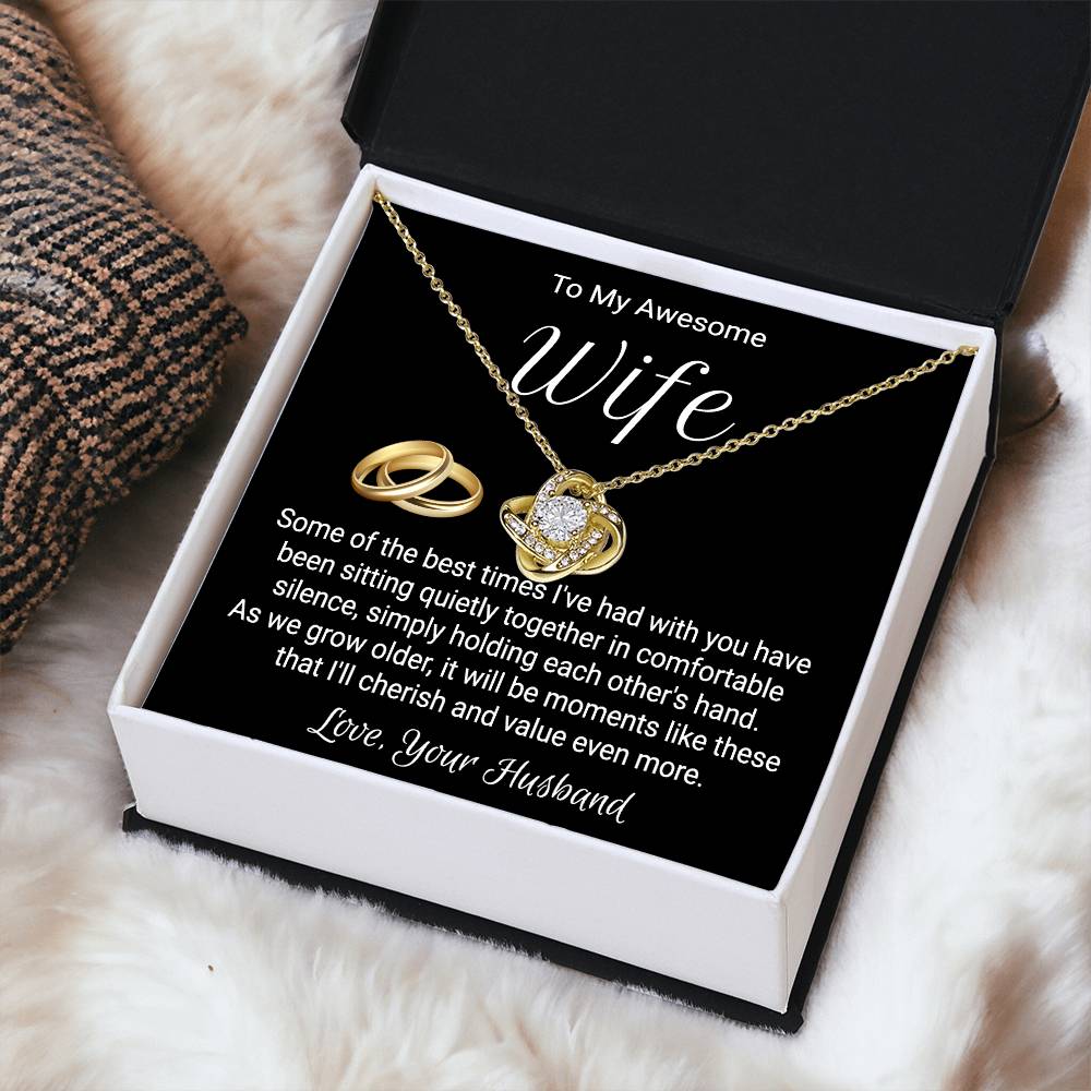 Necklace For Wife From Husband - Love Knot Love Knot Necklace
