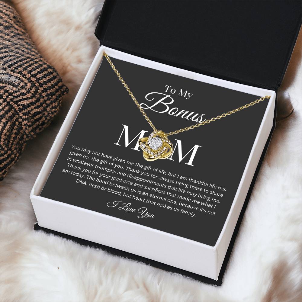 Bonus Mom Necklace Love Knot Necklace