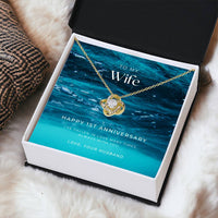 1 Year Anniversary Gift For Wife 1 Year Anniversary Gifts 1 Year Wedding Anniversary Gift Ideas 1St Wedding Anniversary Gift F Love Knot Necklace