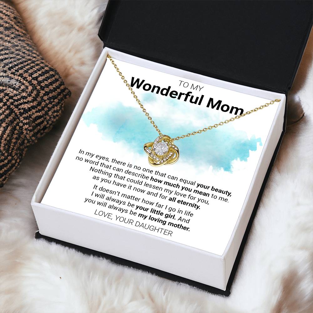 Gift For Mom - My Love Fo Love Knot Necklace