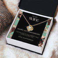 1 Year Anniversary Gift For Wife  1 Year Anniversary Gifts  1 Year Wedding Anniversary Gift Ideas  1St Wedding Anniversary Gift F(10) Love Knot Necklace