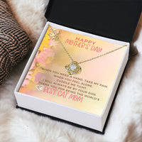 Best Cat Mom Love Knot Necklace Cat Mom Jewelry Gifts For Cat Mom On Mothers Day Cat Lover Gift Mothers Day Gift From Cat Love Knot Necklace