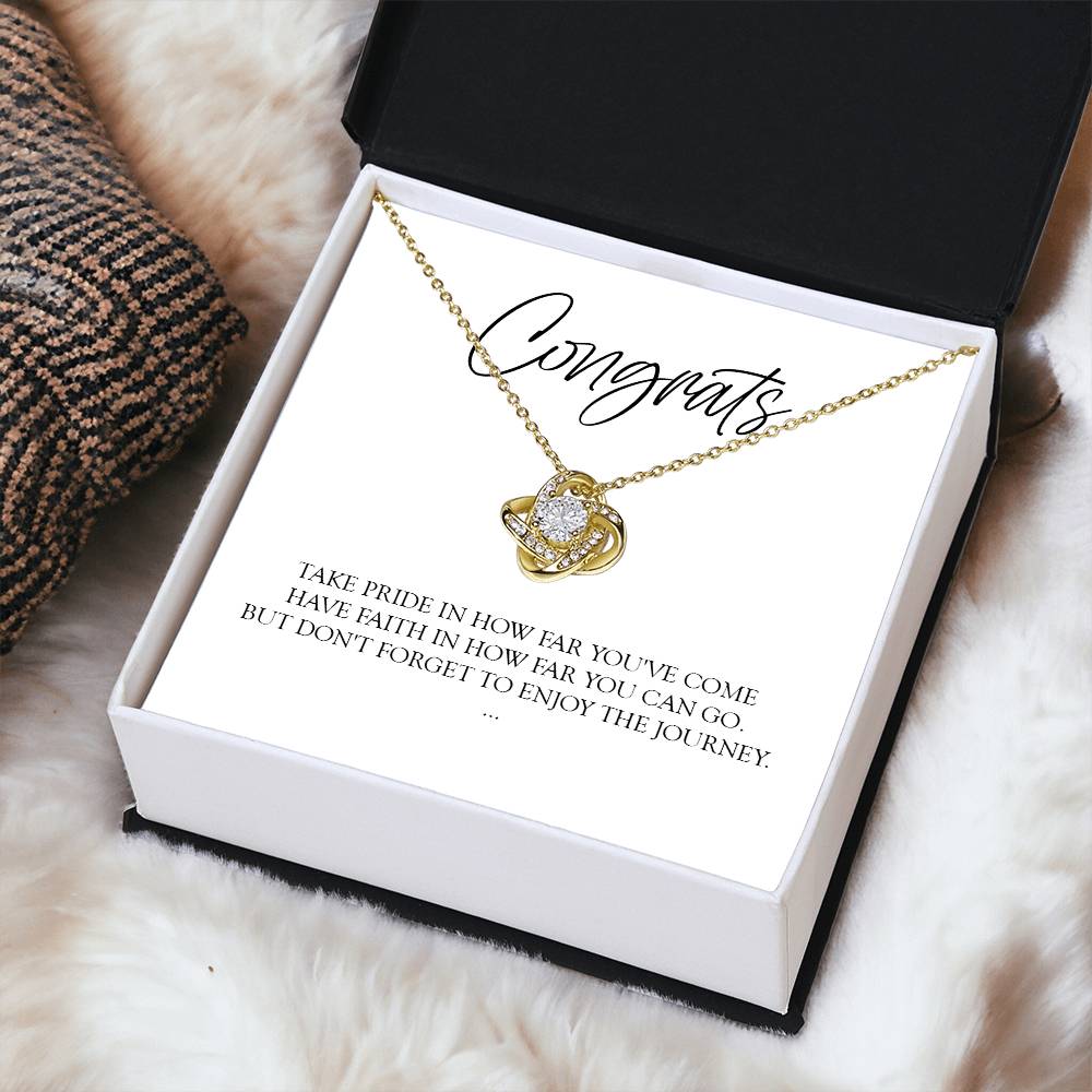 Graduation Gift For Her Graduation Gift For Daughter Graduation Necklace Love Knot Necklace