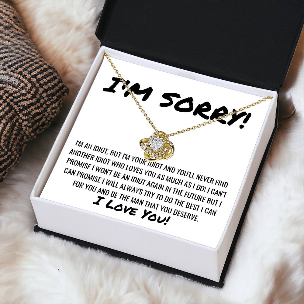 Sorry Apology Necklace 6 Love Knot Necklace