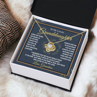To My Lovely Granddaughter - You Will Be One Of The Most Beautiful Chapters Love Knot Necklace