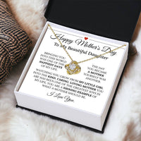 Heartfelt Mother's Day Gift For Daughter 2 Love Knot Necklace