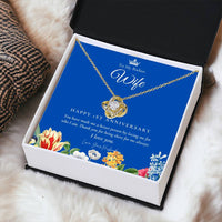 1 Year Anniversary Gift For Wife 1 Year Anniversary Gifts 1 Year Wedding Anniversary Gift Ideas 1St Wedding Anniversary Gift F(6) Love Knot Necklace