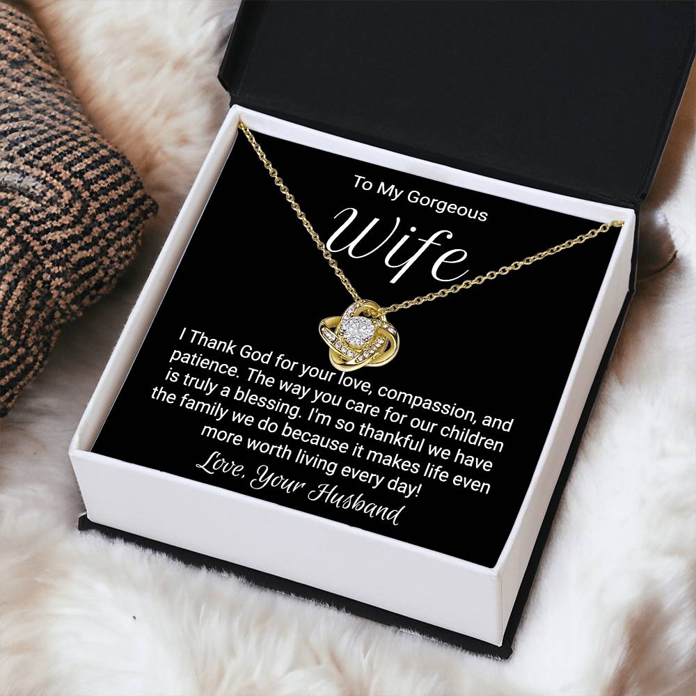 Anniversary Necklace For Wife - Love Knot Love Knot Necklace