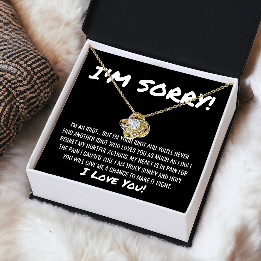 Sorry Apology Necklace 10 Love Knot Necklace