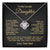 Gift For Daughter Always Keep Me In Your Heart Love Dad Necklace Love Knot Necklace