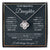 To My Daughter Proud Love Knot Necklace Gift Set Love Knot Necklace