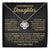 Gift For Daughter - Never Forget That I Love You Forever - Love Knot Necklace