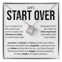 Let's Start Over - Love Knot Necklace Love Knot Necklace