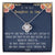 Gift for Daughter-in-law, To my Daughter-in-law necklace, Daughter-in-law jewelry, Daughter-in-law necklace, Daughter-in-law message card - Love Knot Necklace