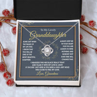 To My Lovely Granddaughter - You Will Be One Of The Most Beautiful Chapters Love Knot Necklace
