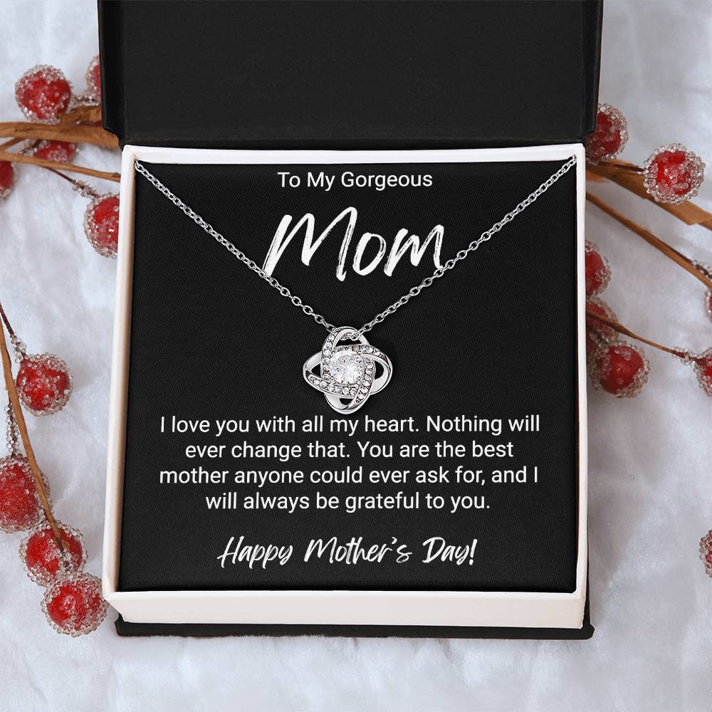 Happy Mother's Day Gift For Mom - Love Knot Necklace Love Knot Necklace