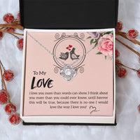 To My Girlfriend Necklace For Girlfriend Girlfriend Jewelry Girlfriend Gift Anniversary Gift For Girlfriend Love Knot Necklace