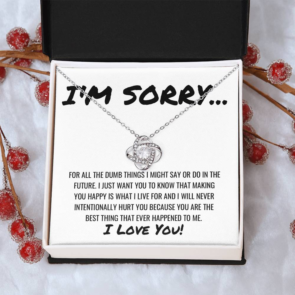 Best Thing That Happened To Me Necklace Love Knot Necklace