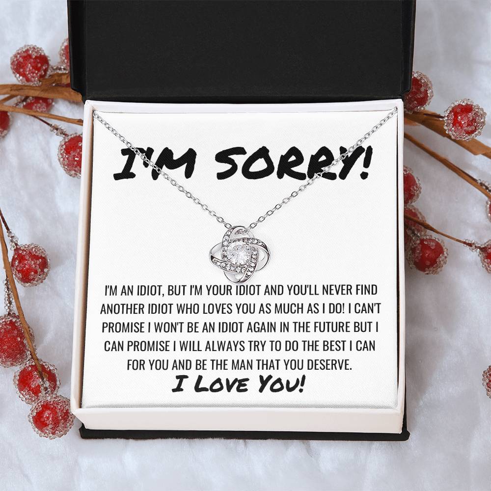 Sorry Apology Necklace 6 Love Knot Necklace