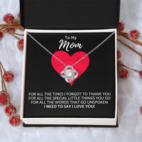 Premium Mother's Day Necklace Customize Gift For Your Loving Mom! ❤️ 1 Love Knot Necklace