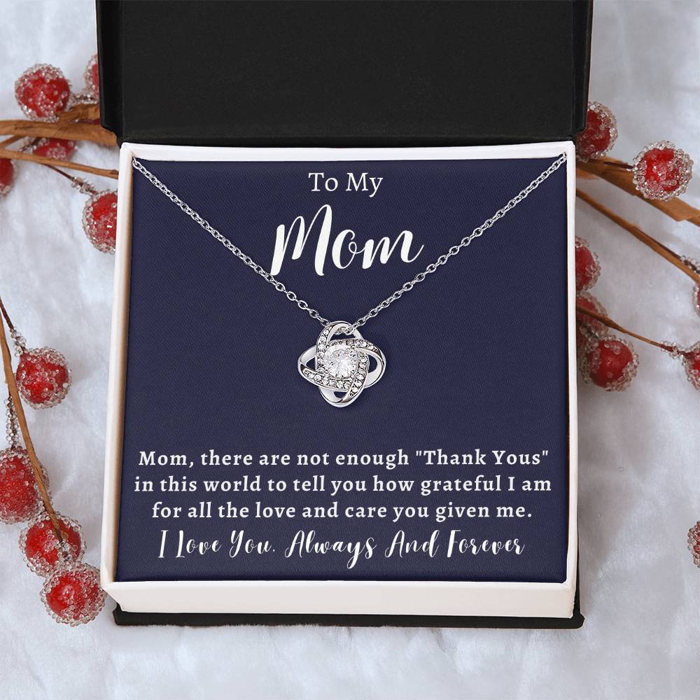 Mother's Day Or Just To Say I Love  Love Knot Necklace