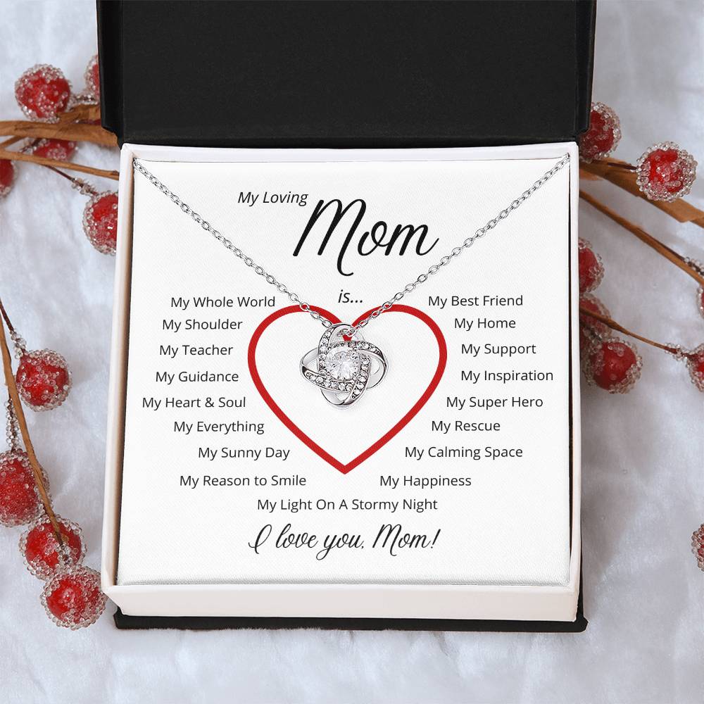 For My Loving Mom - A Perfect Gift For Mother's Day 🎁 Love Knot Necklace