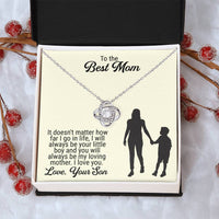 Mothers Day Gift Idea Mothers Day Necklaces Mothers Day Gift For Mom Gift From Son Birthday Gifts Ideas For Mom From Son Love Knot Necklace