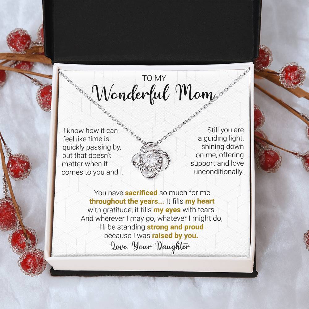 Gift For Mom - A Guiding  Love Knot Necklace