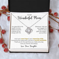 Gift For Mom - Dry My Tear - Love Knot Love Knot Necklace
