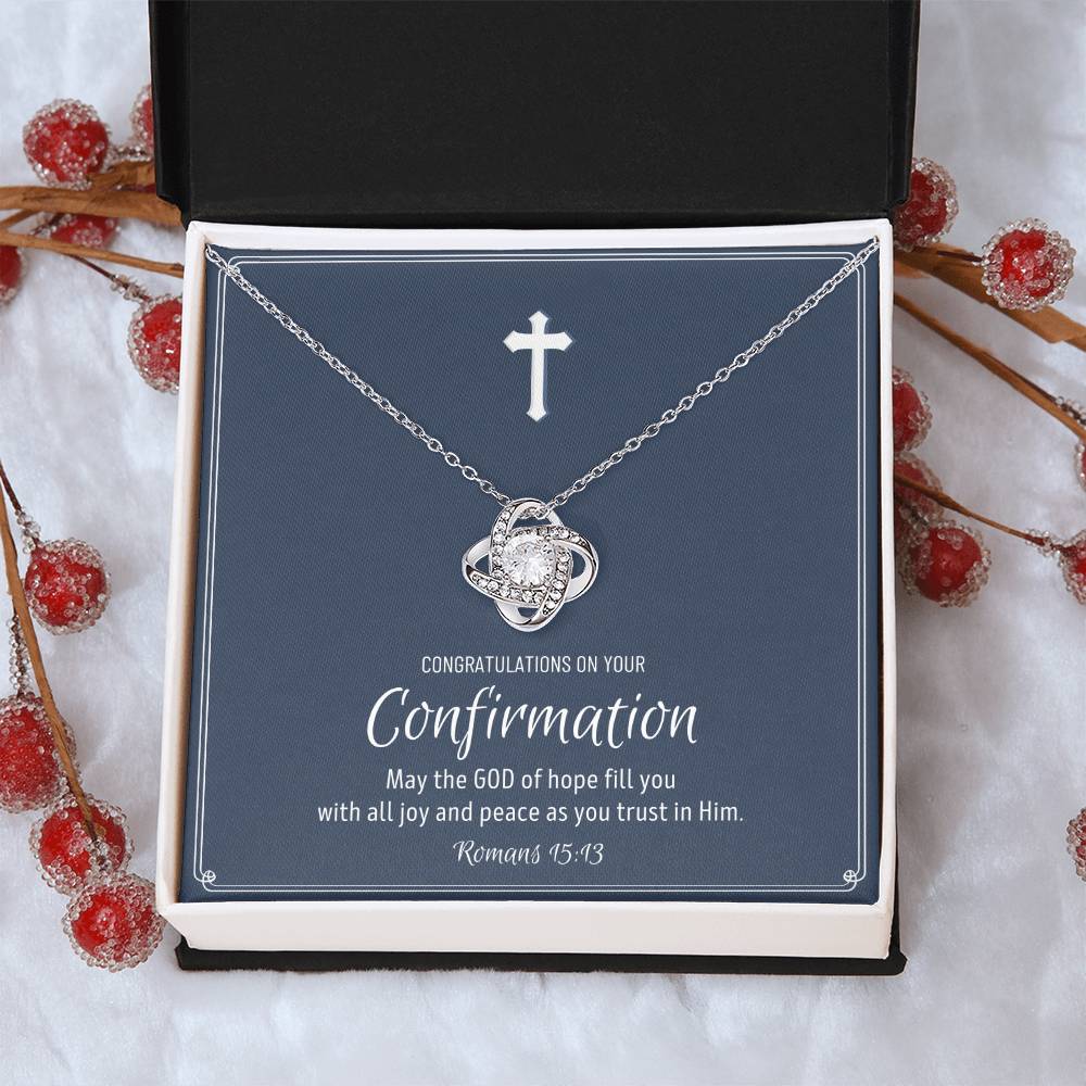 Confirmation Gift For Young Ladies Confirmation Granddaughter Love Knot Necklace Confirmation Gift Ideas For Girls Catholic Confirmation 1 Love Knot Necklace