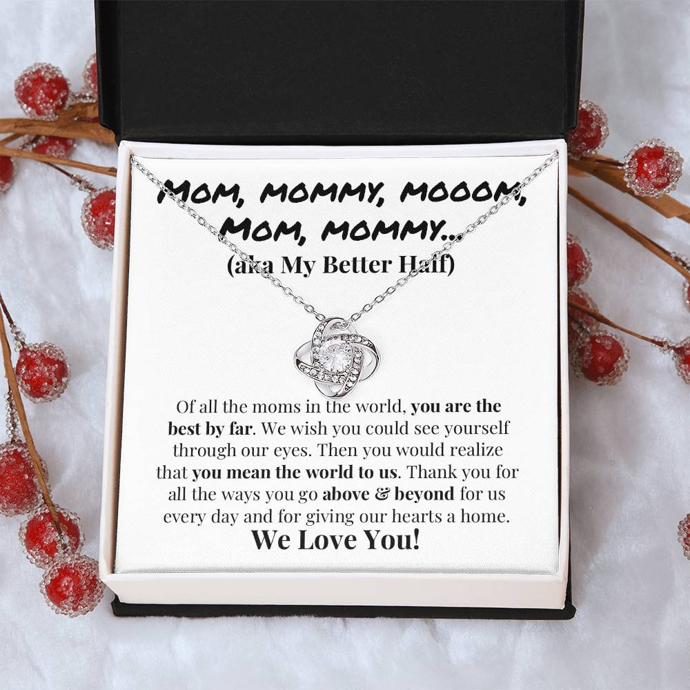 Cute Mother's Day Gift Love Knot Necklace