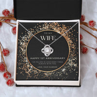 1 Year Anniversary Gift For Wife  1 Year Anniversary Gifts  1 Year Wedding Anniversary Gift Ideas  1St Wedding Anniversary Gift F(4) Love Knot Necklace