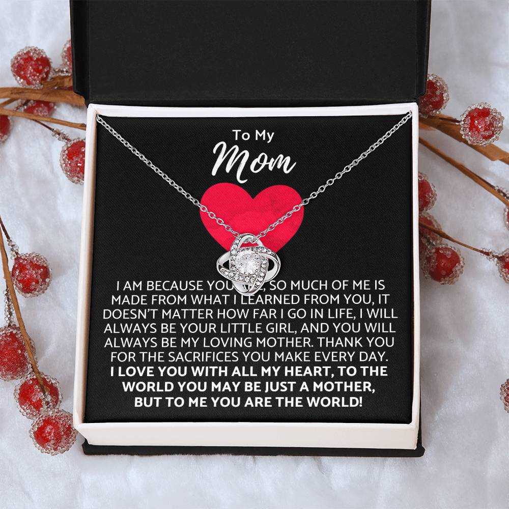 Premium Mother's Day Necklace Customize Gift For Your Loving Mom! ❤️ 3 Love Knot Necklace