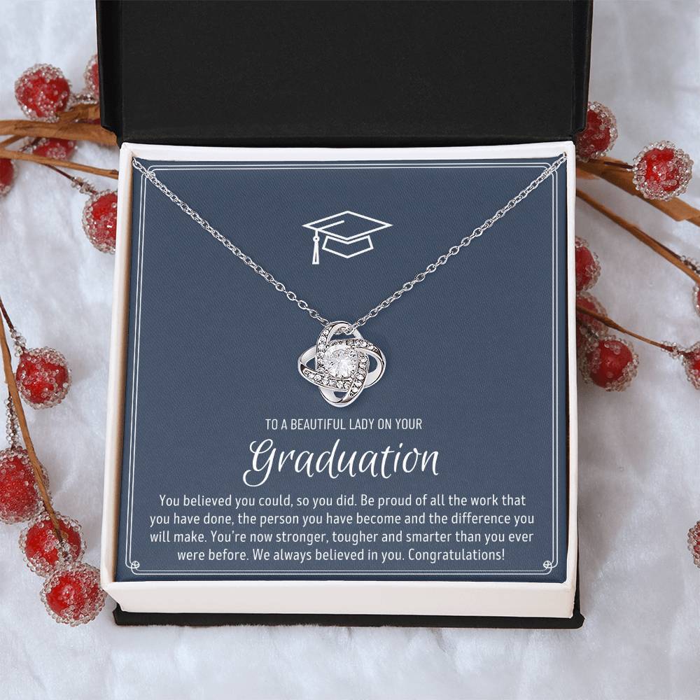 Graduation Gift For Granddaughter Graduation Gift For Goddaughter Graduation Gift For Niece Graduation Gift For Daughter Jewelry Love Knot Necklace