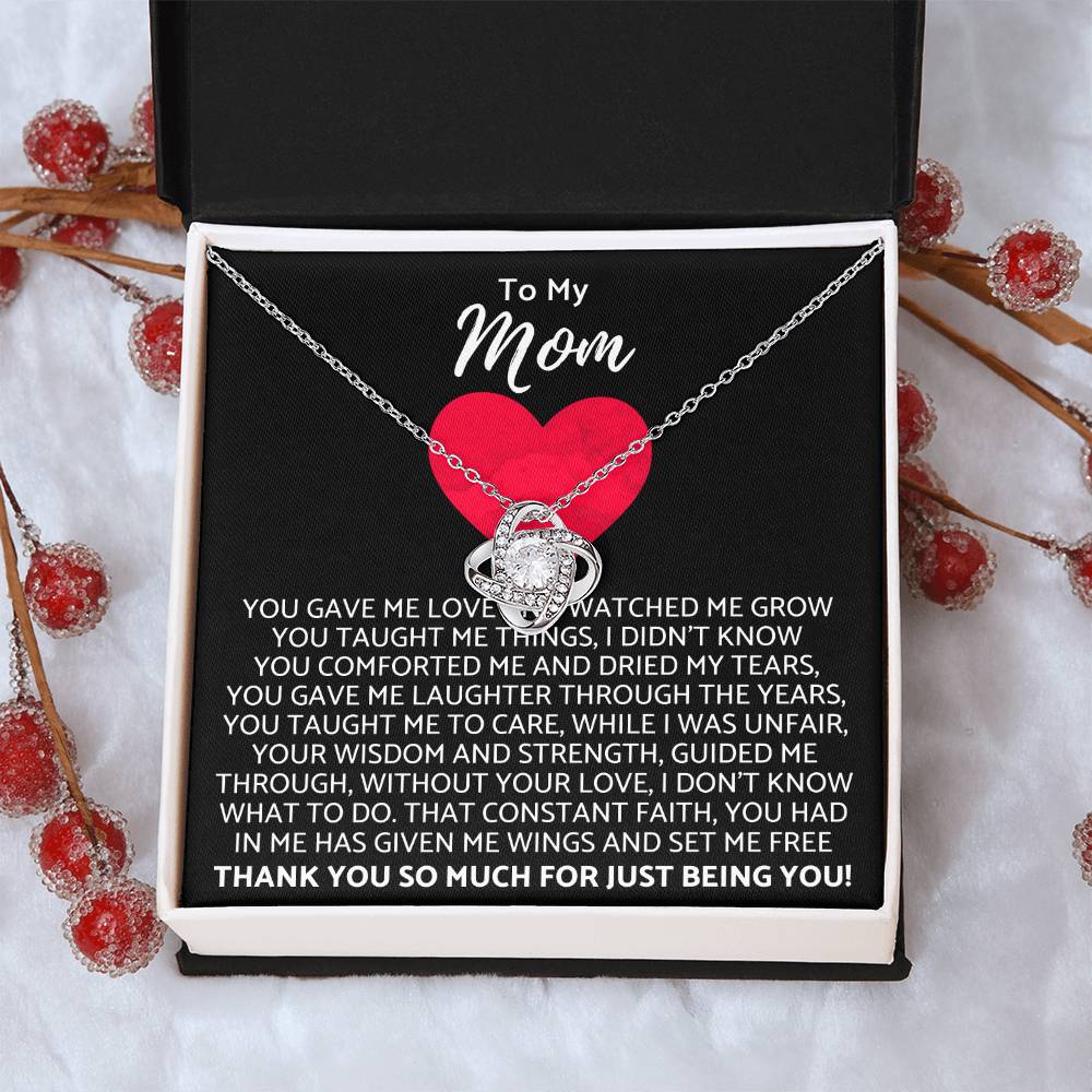 Premium Mother's Day Necklace Customize Gift For Your Loving Mom! ❤️ 2 Love Knot Necklace