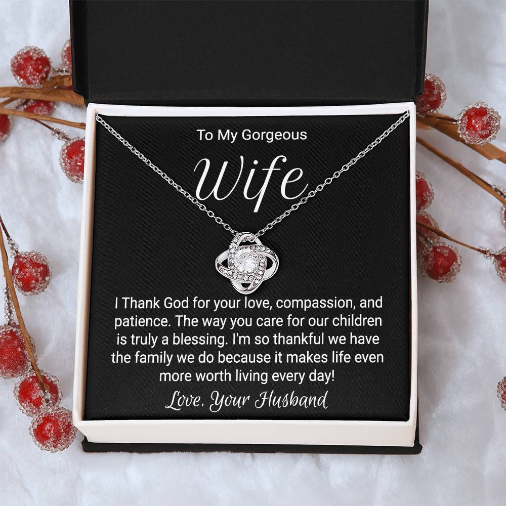 Anniversary Necklace For Wife - Love Knot Love Knot Necklace
