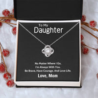 Gift For Daughter From Mom Daughter Mother Necklace Daughter Gift From Mom To My Daughter Daughters Birthday Unique Grown Up Daughter Love Knot Necklace